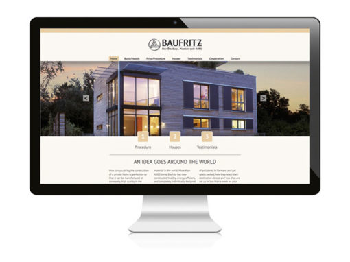 Baufritz international – Neue Webseite